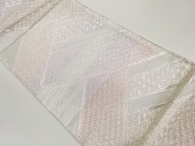 JAPANESE KIMONO / VINTAGE FUKURO OBI / SAGANISHIKI / WOVEN RHOMBUS